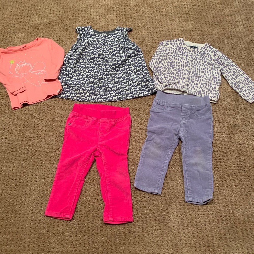Baby Gap - bundle of 5 - baby girl 12-18months